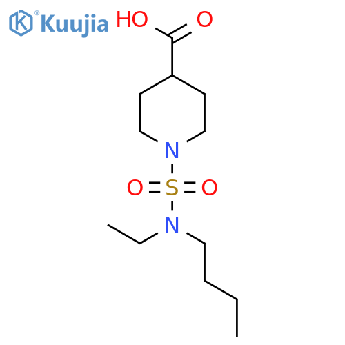 1-{Butyl(ethyl)aminosulfonyl}piperidine-4-carboxylic Acid structure
