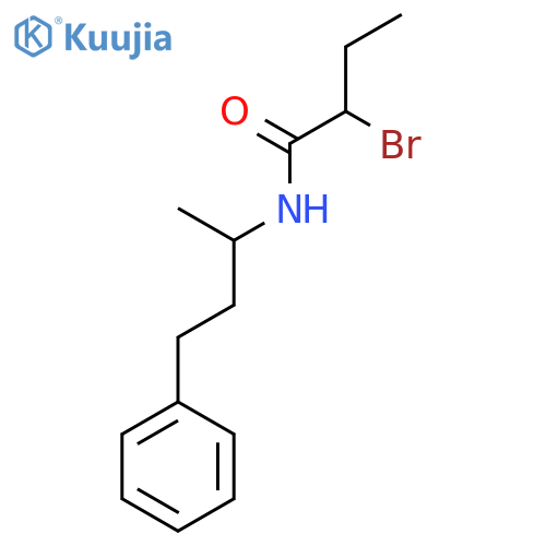 2-Bromo-N-(1-methyl-3-phenylpropyl)butanamide structure