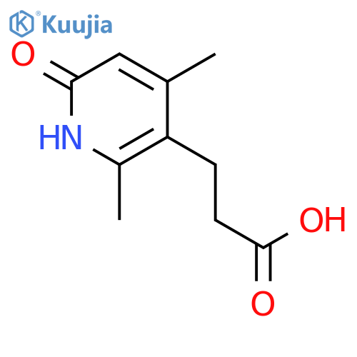 3-(6-hydroxy-2,4-dimethylpyridin-3-yl)propanoic acid structure