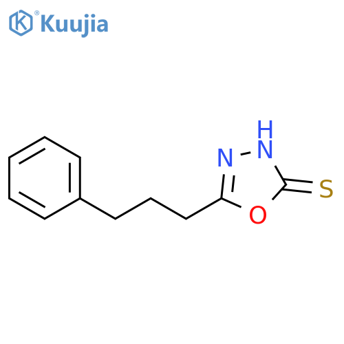 5-(3-phenylpropyl)-1,3,4-oxadiazole-2-thiol structure