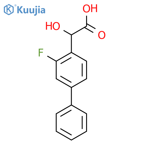 2-(3-Fluorobiphenyl-4-yl)-2-hydroxyacetic acid structure