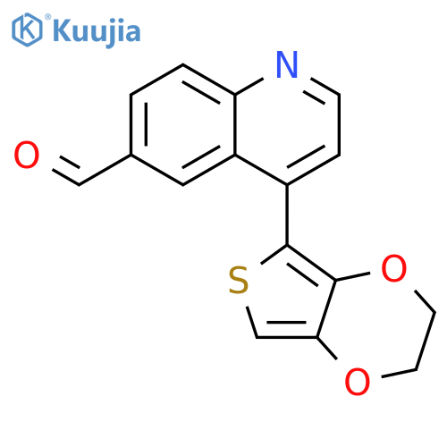 4-(2,3-Dihydrothieno[3,4-b][1,4]dioxin-5-yl)quinoline-6-carbaldehyde structure