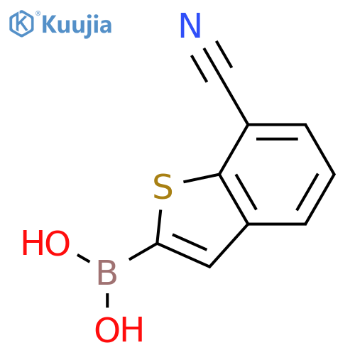 (7-Cyanobenzo[b]thiophen-2-yl)boronic acid structure