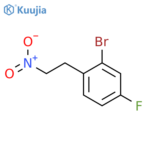 2-bromo-4-fluoro-1-(2-nitroethyl)benzene structure