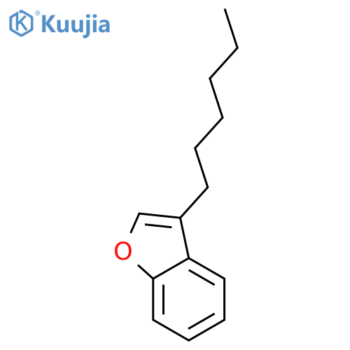 Benzofuran, 3-hexyl- structure
