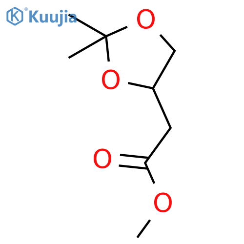 (R)-Methyl 2-(2,2-dimethyl-1,3-dioxolan-4-yl)acetate structure