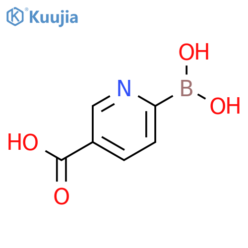 6-borono-3-Pyridinecarboxylic acid structure