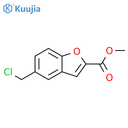 methyl 5-(chloromethyl)-1-benzofuran-2-carboxylate structure