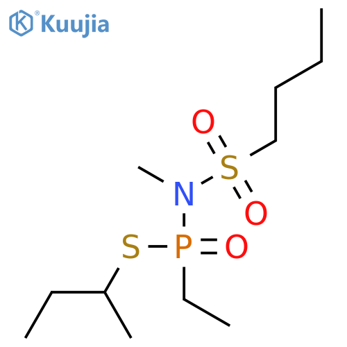 Phosphonamidothioic acid, N-(butylsulfonyl)-P-ethyl-N-methyl-, S-(1-methylpropyl) ester structure