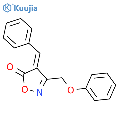 4-benzylidene-3-(phenoxymethyl)-1,2-oxazol-5-one structure