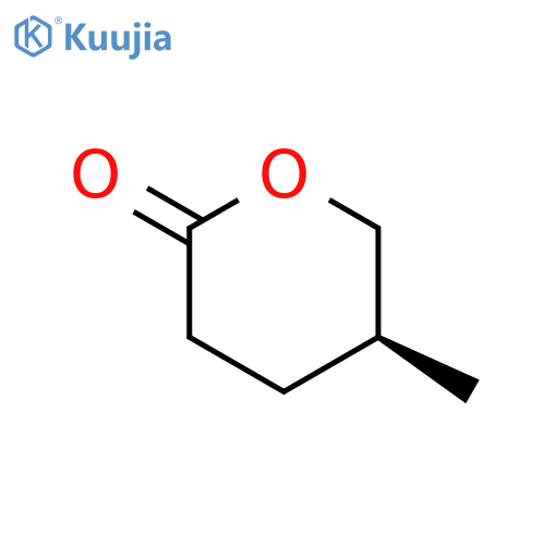 2H-Pyran-2-one, tetrahydro-5-methyl-, (5S)- structure