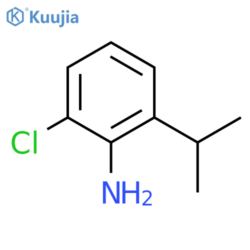 2-Chloro-6-(1-methylethyl)benzenamine structure