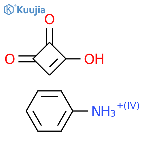 3-Hydroxy-3-cyclobutene-1,2-dione; Anilinium salt structure