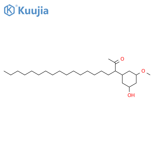 2-Nonadecanone, 3-(3-hydroxy-5-methoxycyclohexyl)- structure