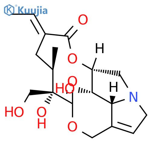 4H-1,13-Methano[1,7]dioxacyclotridecino[4,3-b]pyrrole-6,11-dione,10-ethylidene-2,7,8,9,10,13,14,14a-octahydro-7,14-dihydroxy-7-(hydroxymethyl)-8-methyl-,(7S,8R,10E,13R,14S,14aR)- structure