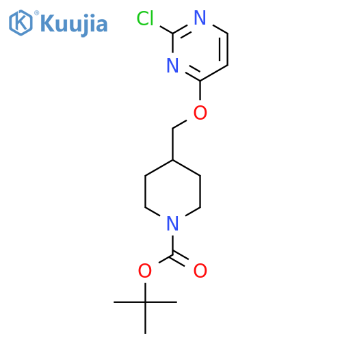 4-(2-Chloro-pyrimidin-4-yloxymethyl)-piperidine-1-carboxylic acid tert-butyl ester structure