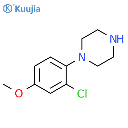 1-(2-chloro-4-methoxyphenyl)piperazine structure