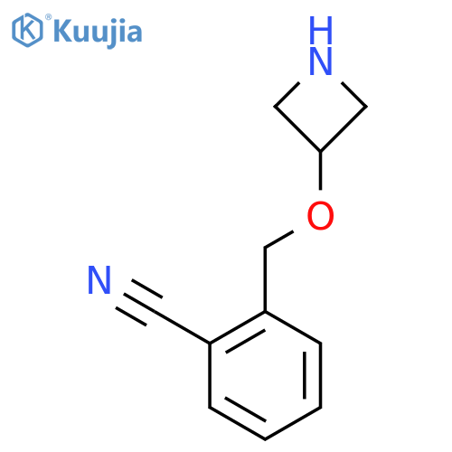 2-[(Azetidin-3-yloxy)methyl]benzonitrile structure