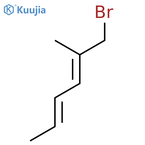 2,4-Hexadiene, 1-bromo-2-methyl-, (E,E)- structure