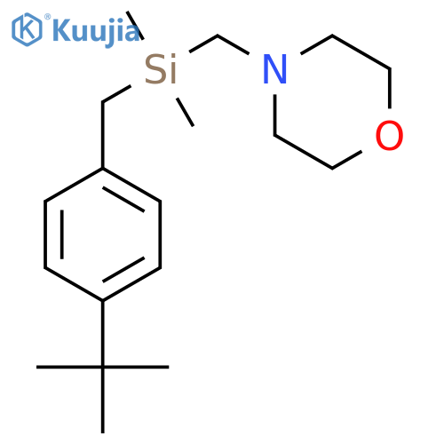 Morpholine, 4-[[[[4-(1,1-dimethylethyl)phenyl]methyl]dimethylsilyl]methyl]- structure
