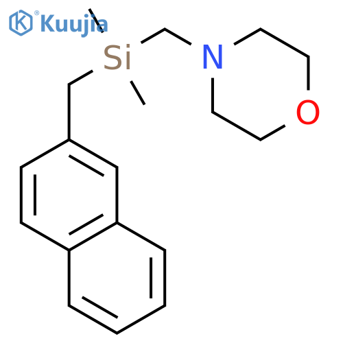 Morpholine, 4-[[dimethyl(2-naphthalenylmethyl)silyl]methyl]- structure