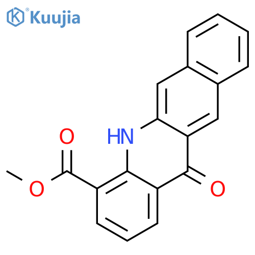 Benz[b]acridine-4-carboxylic acid, 5,12-dihydro-12-oxo-, methyl ester structure