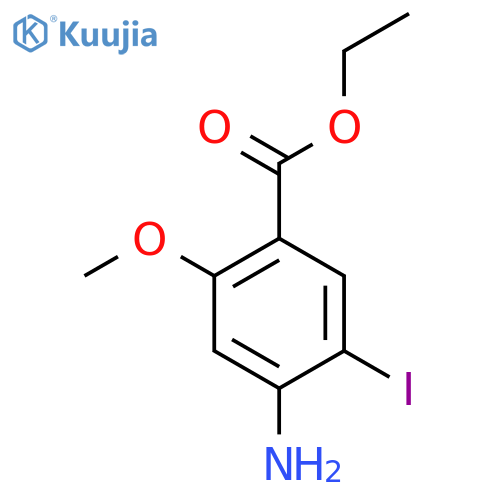 Ethyl 4-amino-5-iodo-2-methoxybenzoate structure