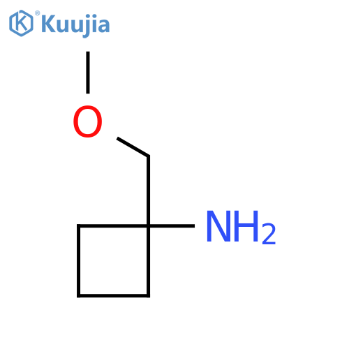 1-(Methoxymethyl)cyclobutan-1-amine structure