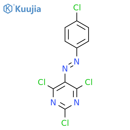 Pyrimidine, 2,4,6-trichloro-5-[(4-chlorophenyl)azo]- structure
