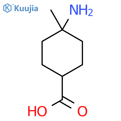 4-amino-4-methylcyclohexane-1-carboxylic acid structure