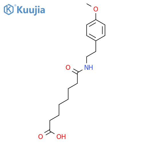 Octanoic acid, 8-[[2-(4-methoxyphenyl)ethyl]amino]-8-oxo- structure