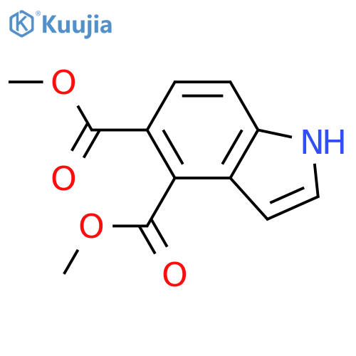 1H-Indole-4,5-dicarboxylic acid, dimethyl ester structure