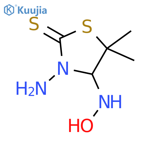3-Amino-4-(hydroxyamino)-5,5-dimethyl-1,3-thiazolidine-2-thione structure