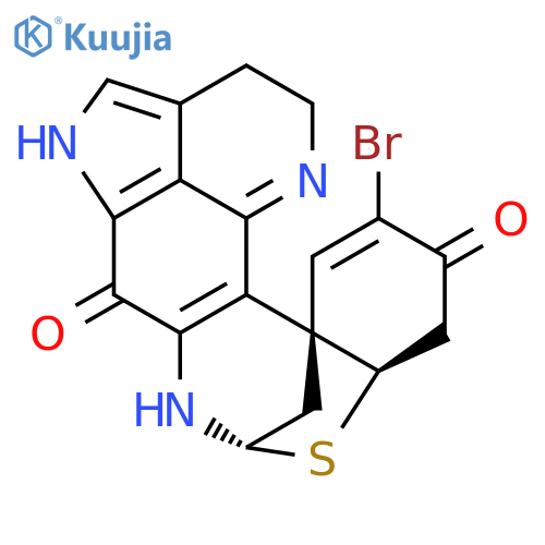 11H-8,13a-Methanopyrrolo[4',3',2':4,5]quino[7,8-d][1,3]benzothiazepine-6,11(2H)-dione,12-bromo-3,5,7,8,9a,10-hexahydro-, (8S,9aR,13aS)- structure
