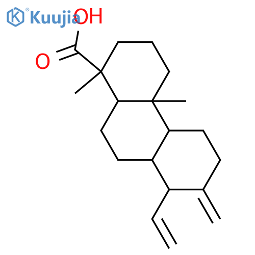 1-Phenanthrenecarboxylicacid, 8-ethenyltetradecahydro-1,4a-dimethyl-7-methylene-,(1S,4aR,4bS,8R,8aR,10aR)- structure