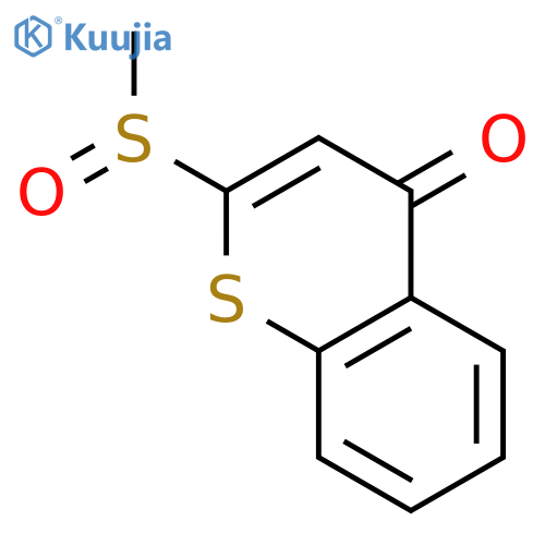 4H-1-Benzothiopyran-4-one,2-(methylsulfinyl)- structure