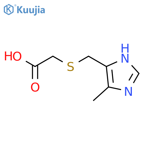 Acetic acid, [[(5-methyl-1H-imidazol-4-yl)methyl]thio]- structure