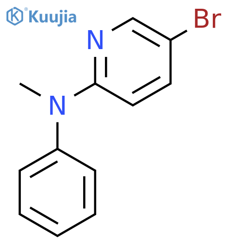 5-bromo-N-methyl-N-phenylpyridin-2-amine structure