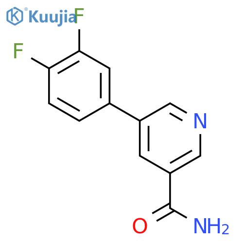 5-(3,4-Difluorophenyl)nicotinamide structure