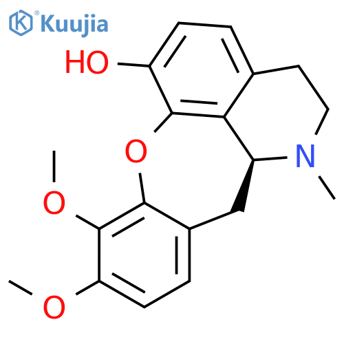 1H-[1]Benzoxepino[2,3,4-ij]isoquinolin-6-ol,2,3,12,12a-tetrahydro-8,9-dimethoxy-1-methyl-, (12aS)- structure