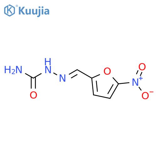 Hydrazinecarboxamide, 2-[(5-nitro-2-furanyl)methylene]-, (2E)- structure