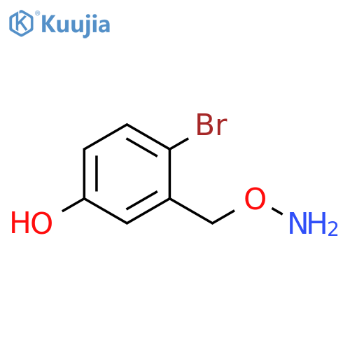 3-(aminooxy)methyl-4-bromophenol structure