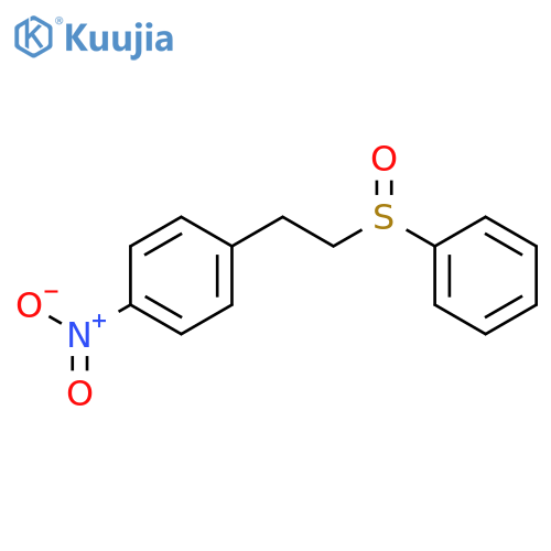Benzene, 1-nitro-4-[2-(phenylsulfinyl)ethyl]- structure