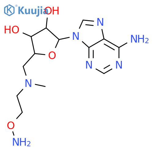 Adenosine,5'-[[2-(aminooxy)ethyl]methylamino]-5'-deoxy- (9CI) structure