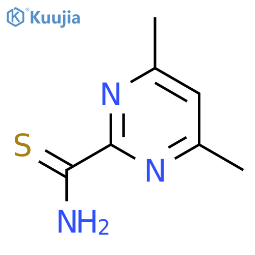4,6-Dimethylpyrimidine-2-carbothioamide structure