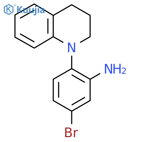 5-Bromo-2-3,4-dihydro-1(2H)-quinolinylaniline structure