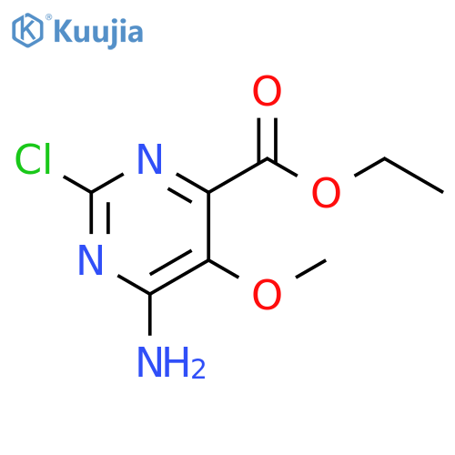 ethyl 6-amino-2-chloro-5-methoxypyrimidine-4-carboxylate structure