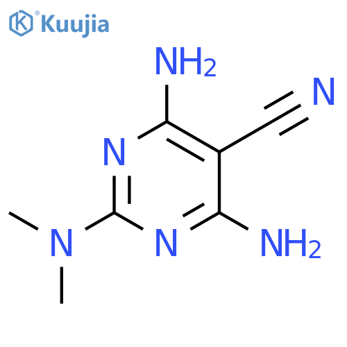 4,6-Diamino-2-(dimethylamino)pyrimidine-5-carbonitrile structure