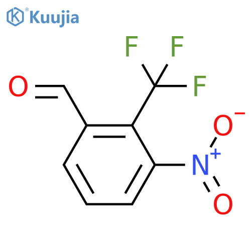 Benzaldehyde, 3-nitro-2-(trifluoromethyl)- structure