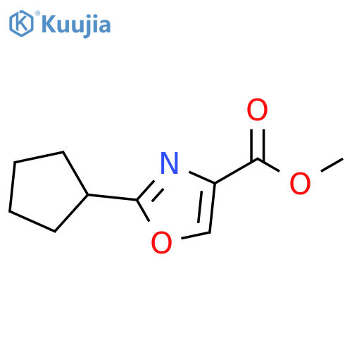 METHYL 2-CYCLOPENTYLOXAZOLE-4-CARBOXYLATE structure